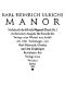 [Gutenberg 35605] • Manor